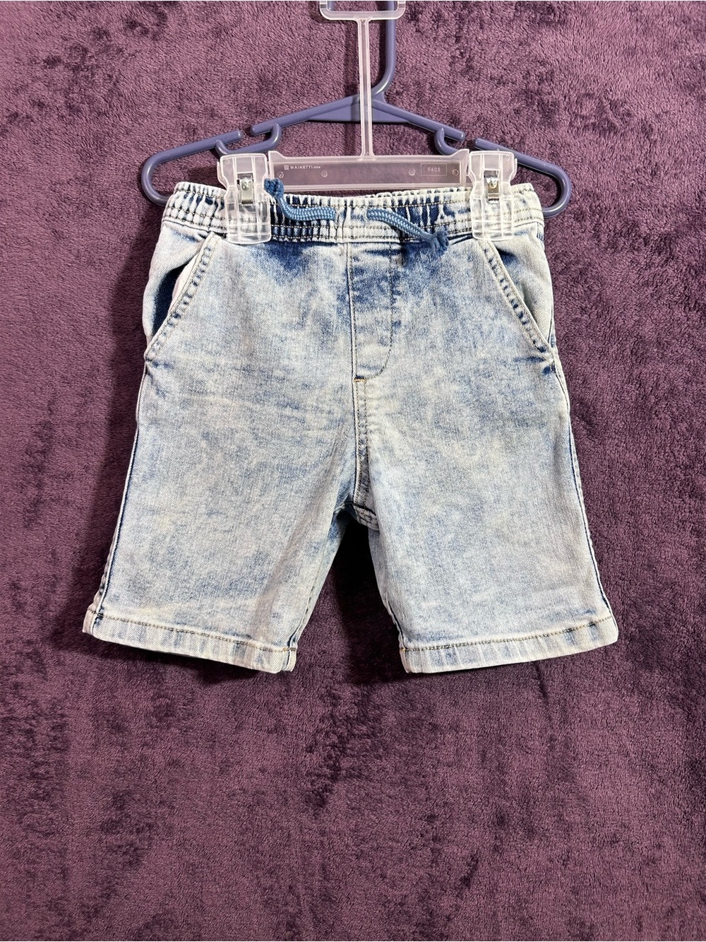 Garanimals Light Wash Denim Shorts with Drawstring